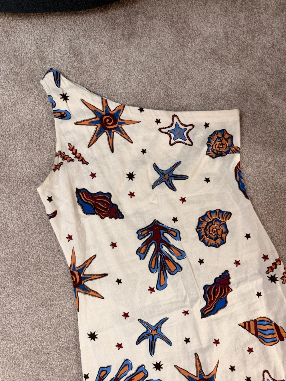 One Shoulder Coastal Maxi Dress - Picture 2 of 5